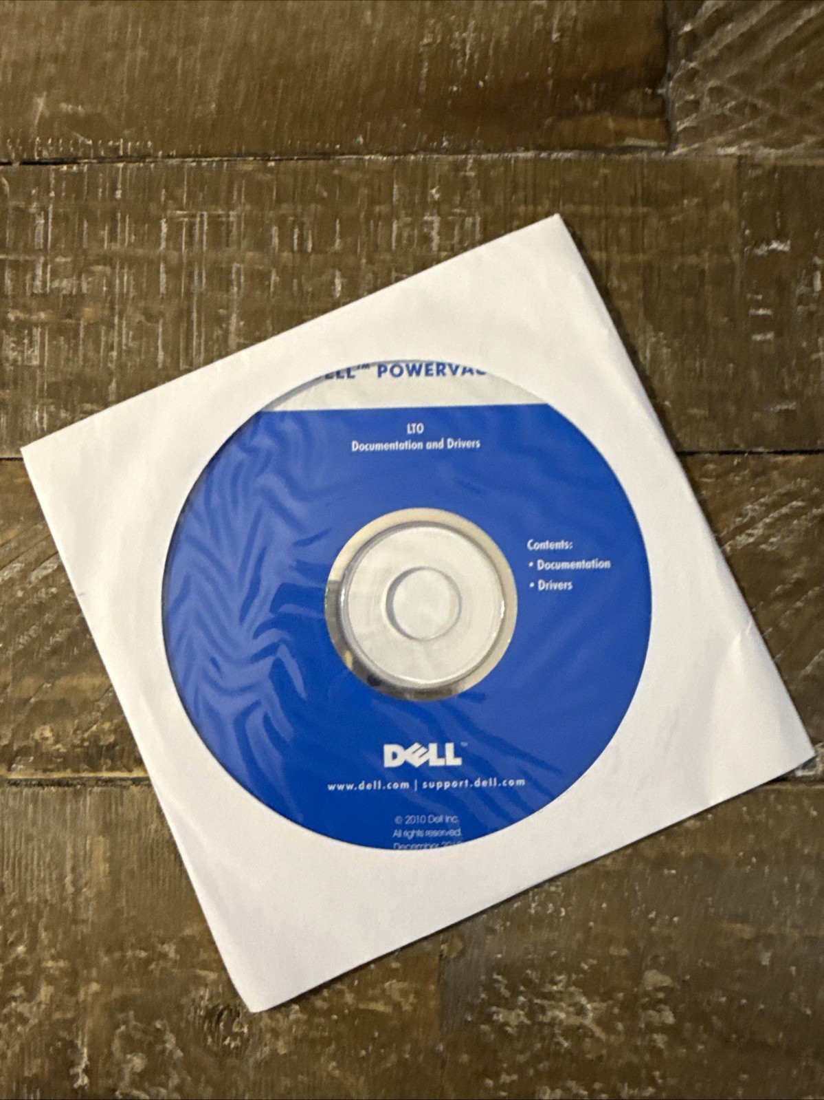 Dell PowerVault LTO Documentation And Drivers Software PC Cd Rom
