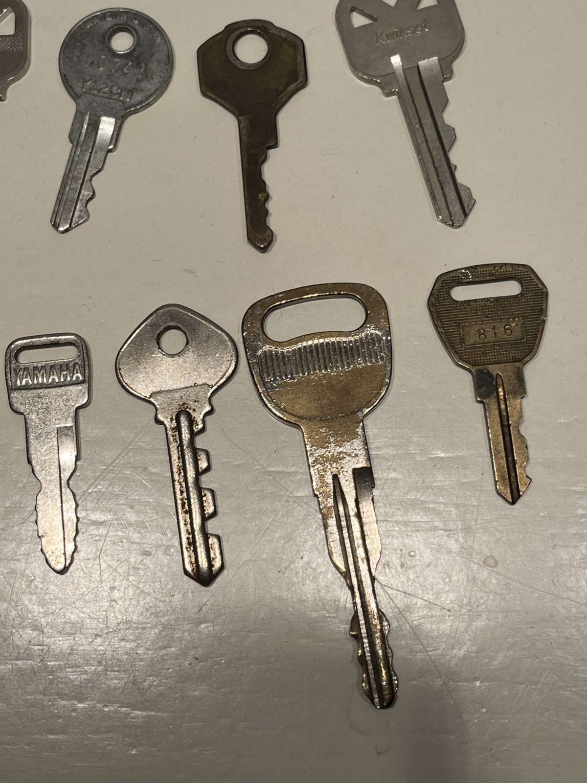 20 Key Collection Metal All marked & different YAMAHA, WRIGHT, HUDSON & More