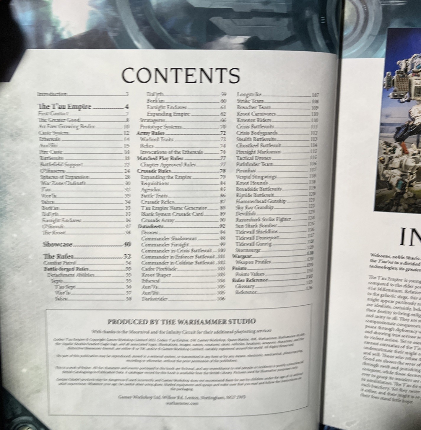 Codex: T'au Empire -Warhammer 40K- Games Workshop Hardcover Book