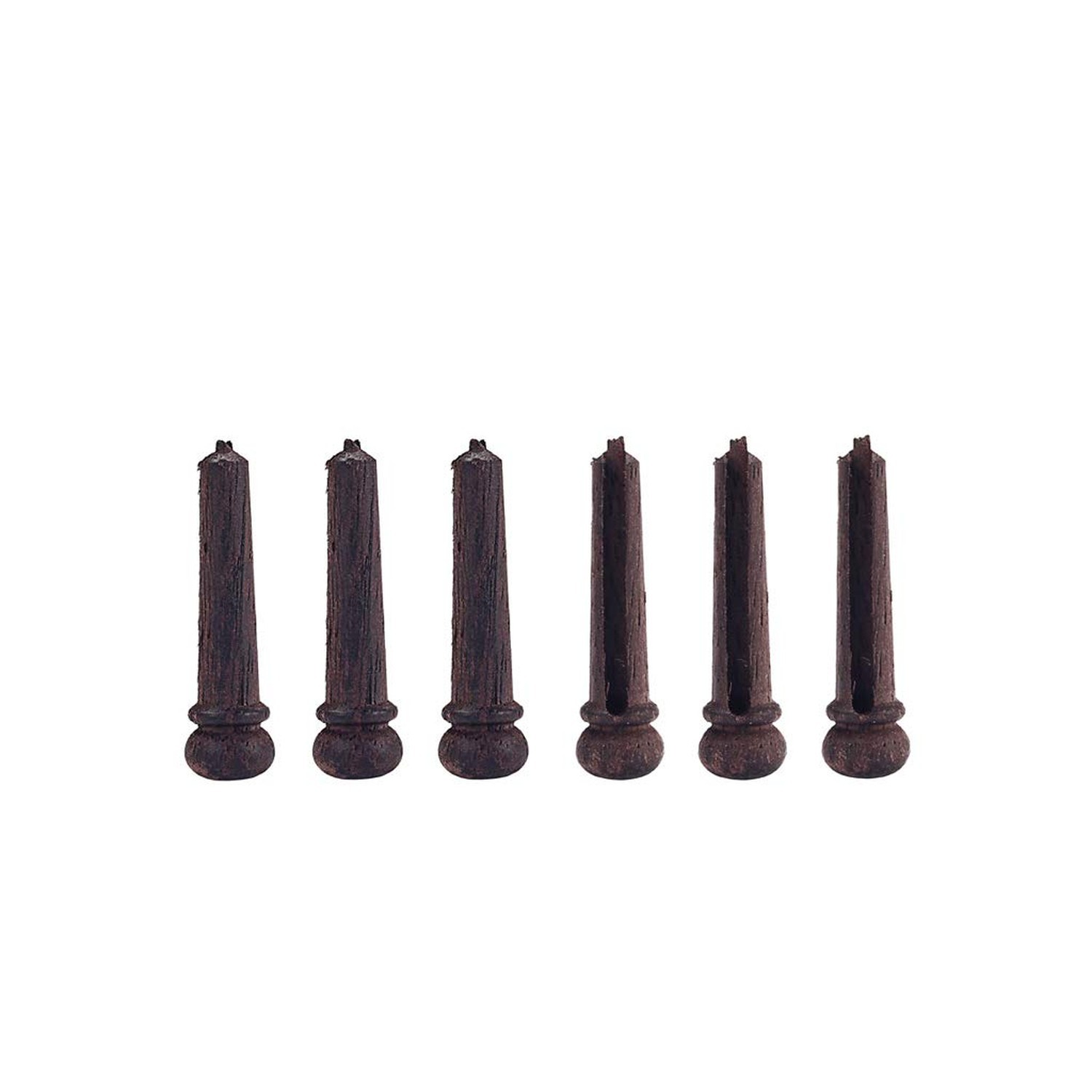 Alnicov 6PCS Guitar Bridge Pins Rosewood Acoustic Guitar String Pegs Slotted ...