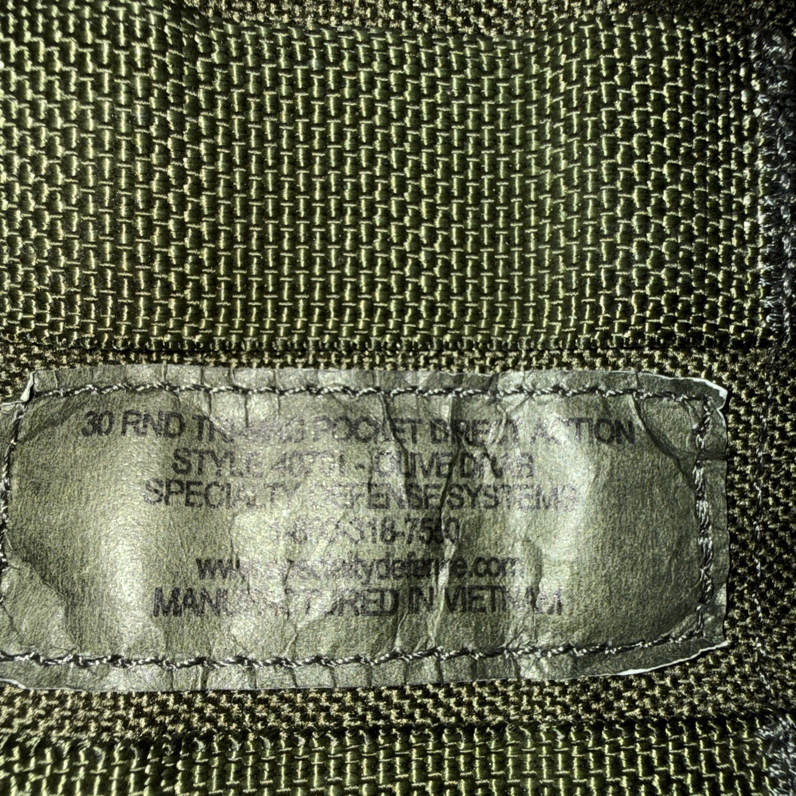 MOLLE II 30 Round Shingle Olive Drab SDS