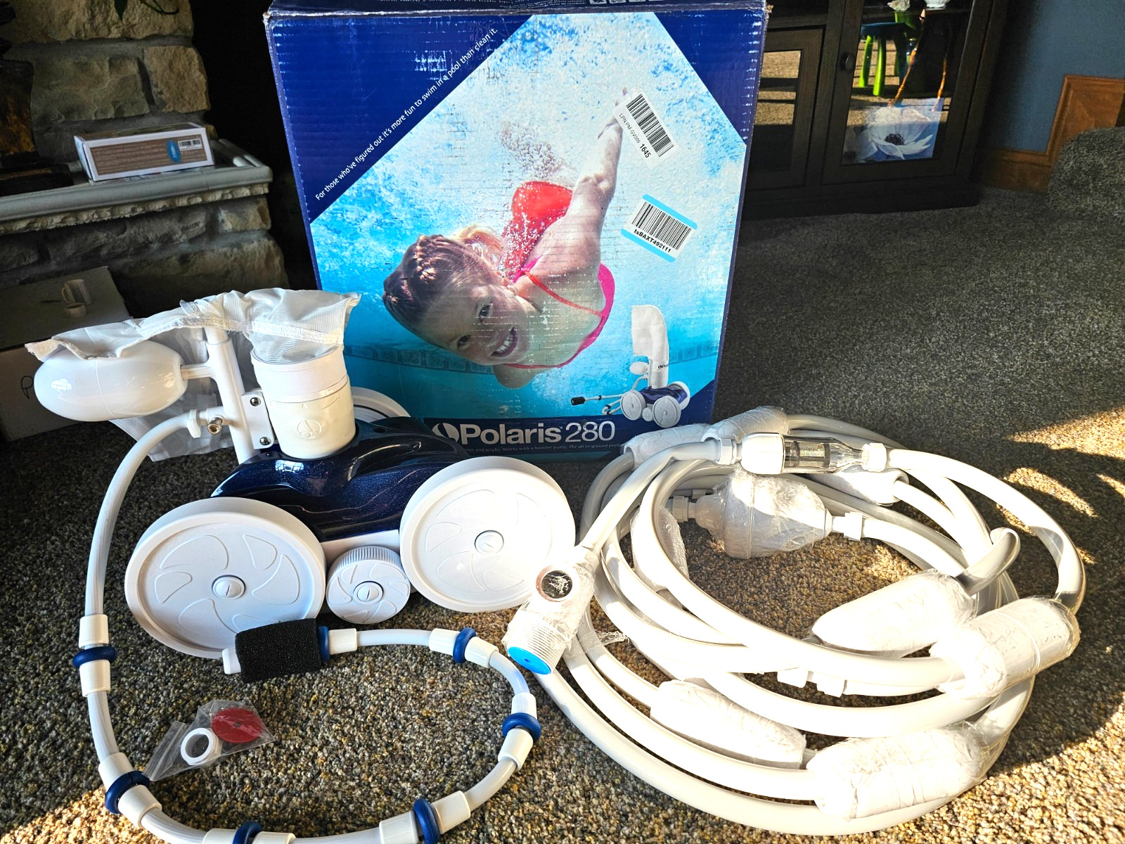 POLARIS 280 POOL CLEANER with New lead hose *** PERFECT condition !!