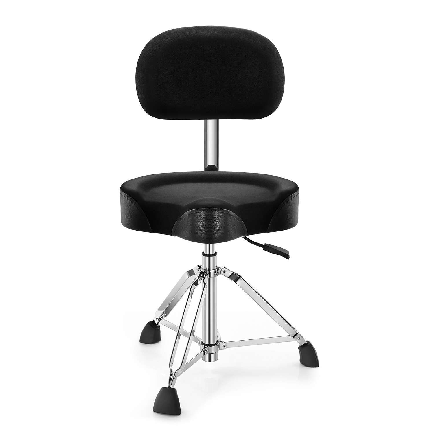 Donner Drum Throne With Backrest Motorcycle Style Stable Height Adjustable Stool