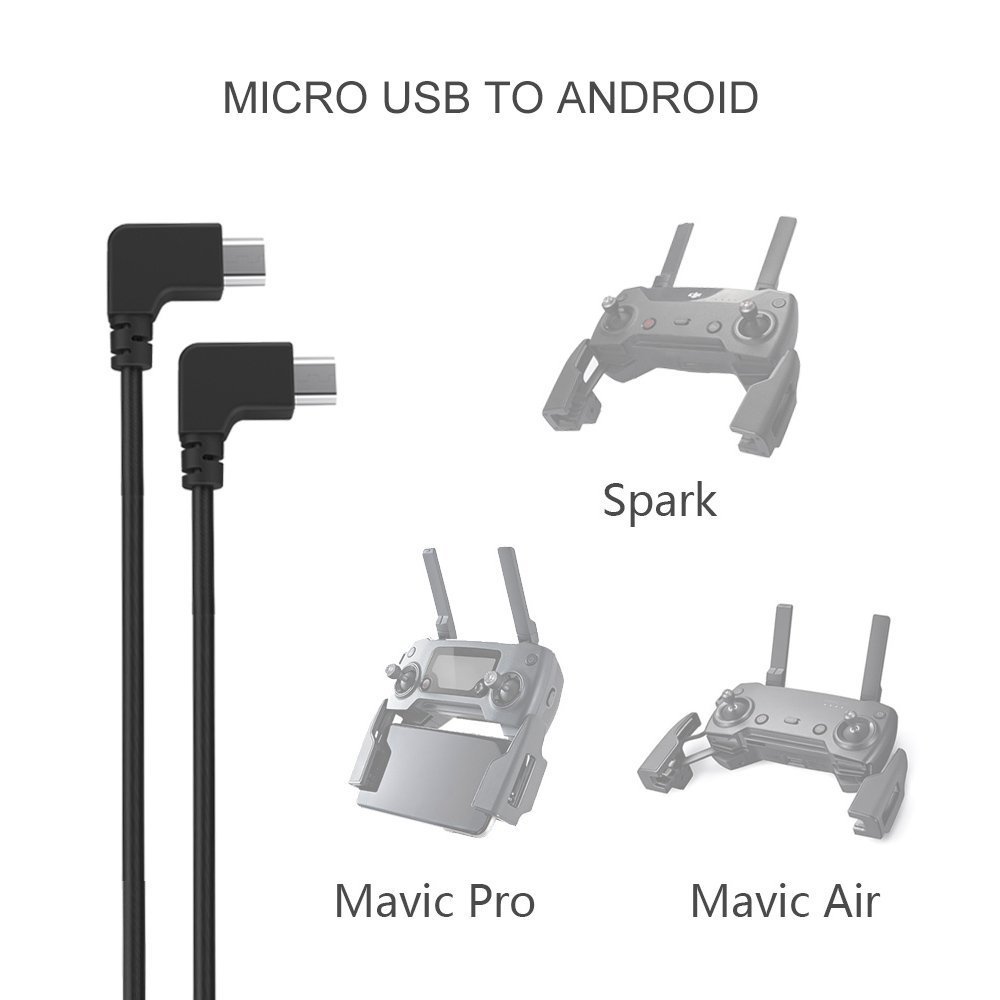 DJI Mavic Spark / Air ...Short Control Cable..Short..Micro USB to Samsung