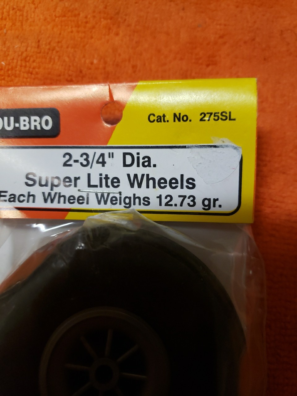 Du-Bro - 2.75" Super Lite Wheels - New - Part 275SL