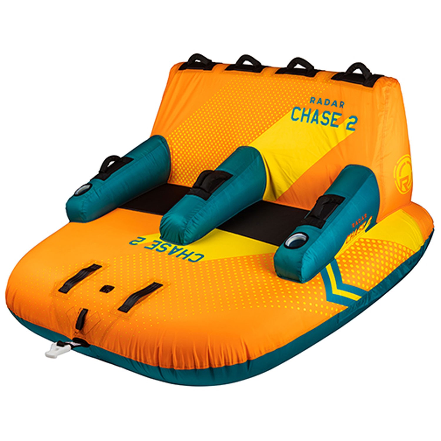 Radar Skis The Chase Lounge 2 Person Tube - Teal/Orange