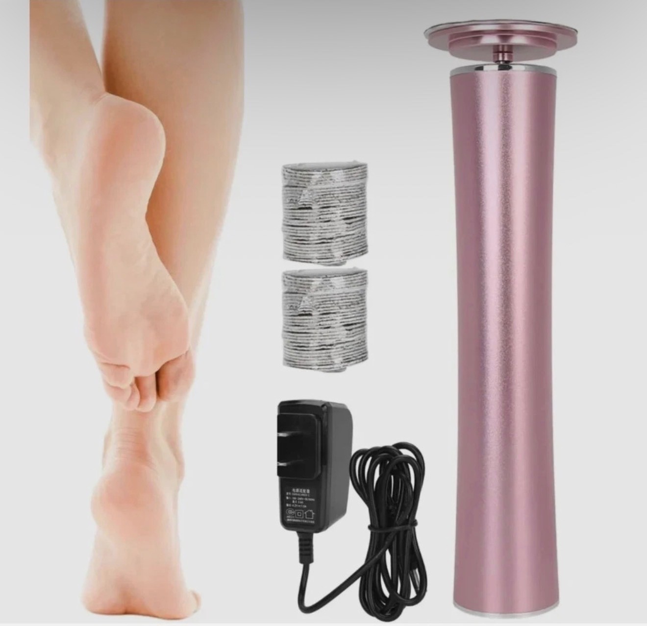 Electric Foot Callus Remover – Rechargeable Heavy Duty Cordless with 60pcs-USA