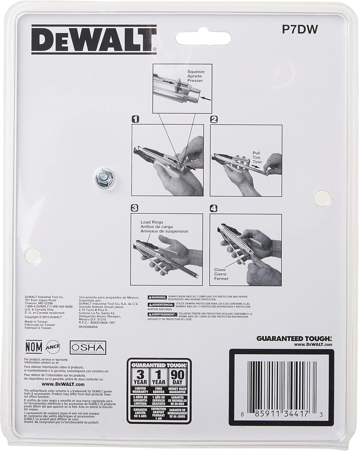 Hog Ring Pliers Kit, Includes Pliers and 1000 Ring Pack (P7DW)