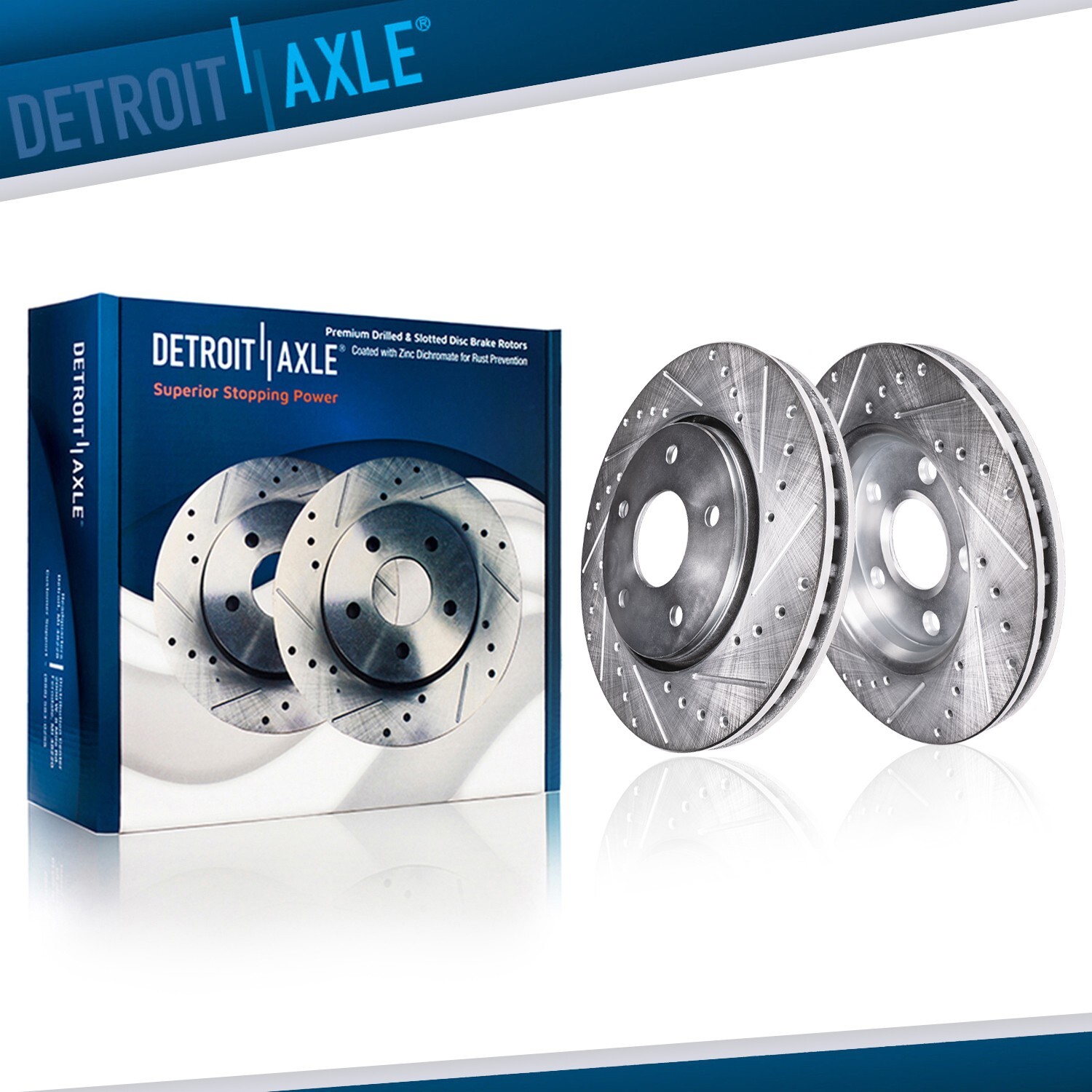12.01" Front Drilled Disc Brake Rotors for Avalon Camry C-HR RAV4 ES250 ES350