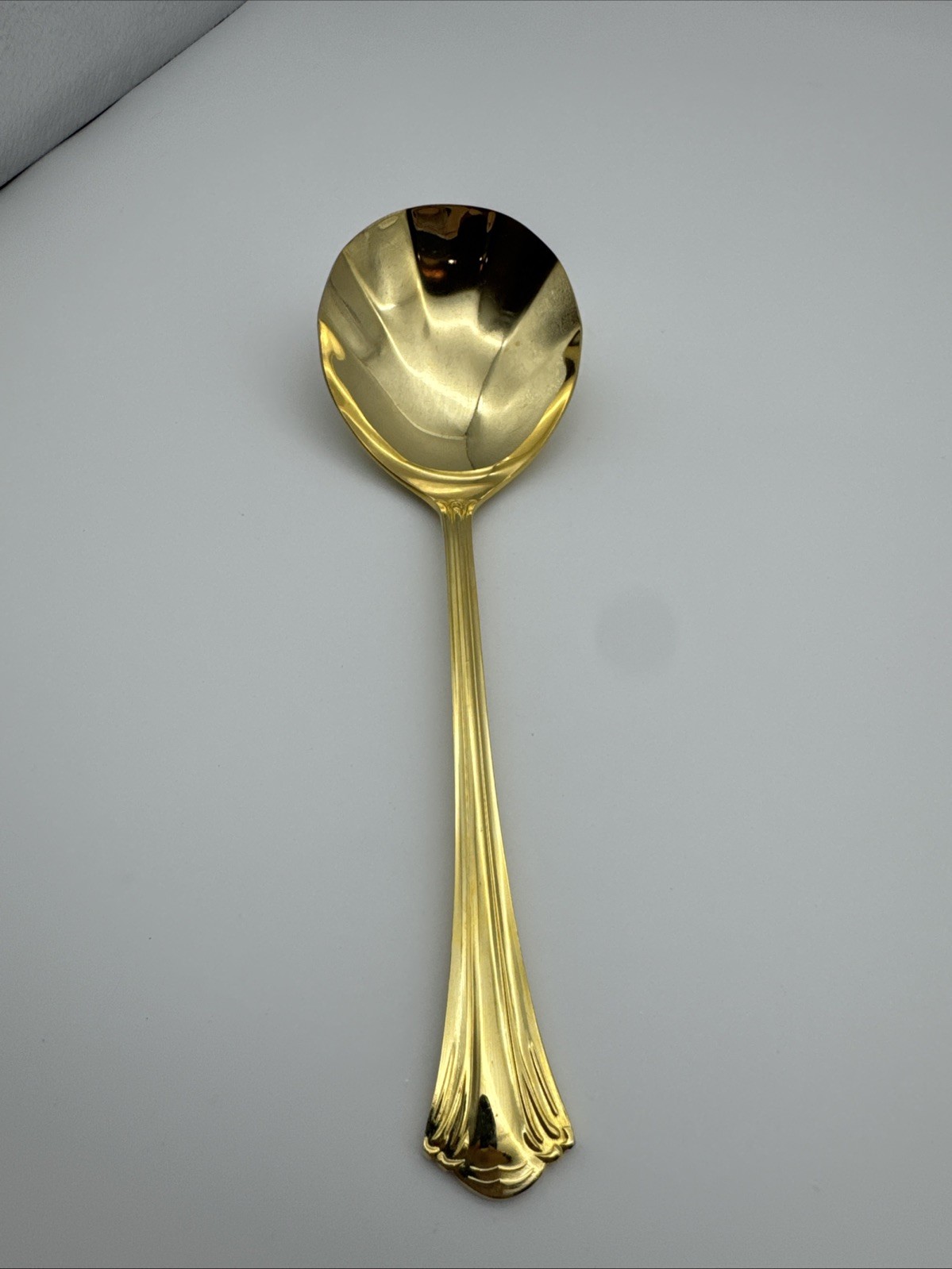 3 Excel St Joan Gold Electroplate Solid & Pierced Casserole Spoon & Fork