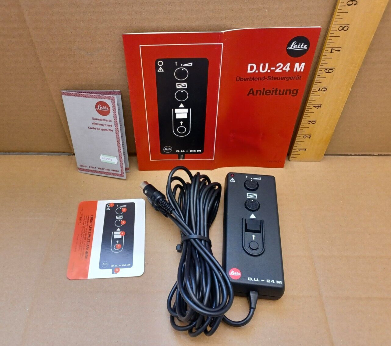 Leitz, Fade Control Unit Remote Control and Directions - for Pradovit Projector