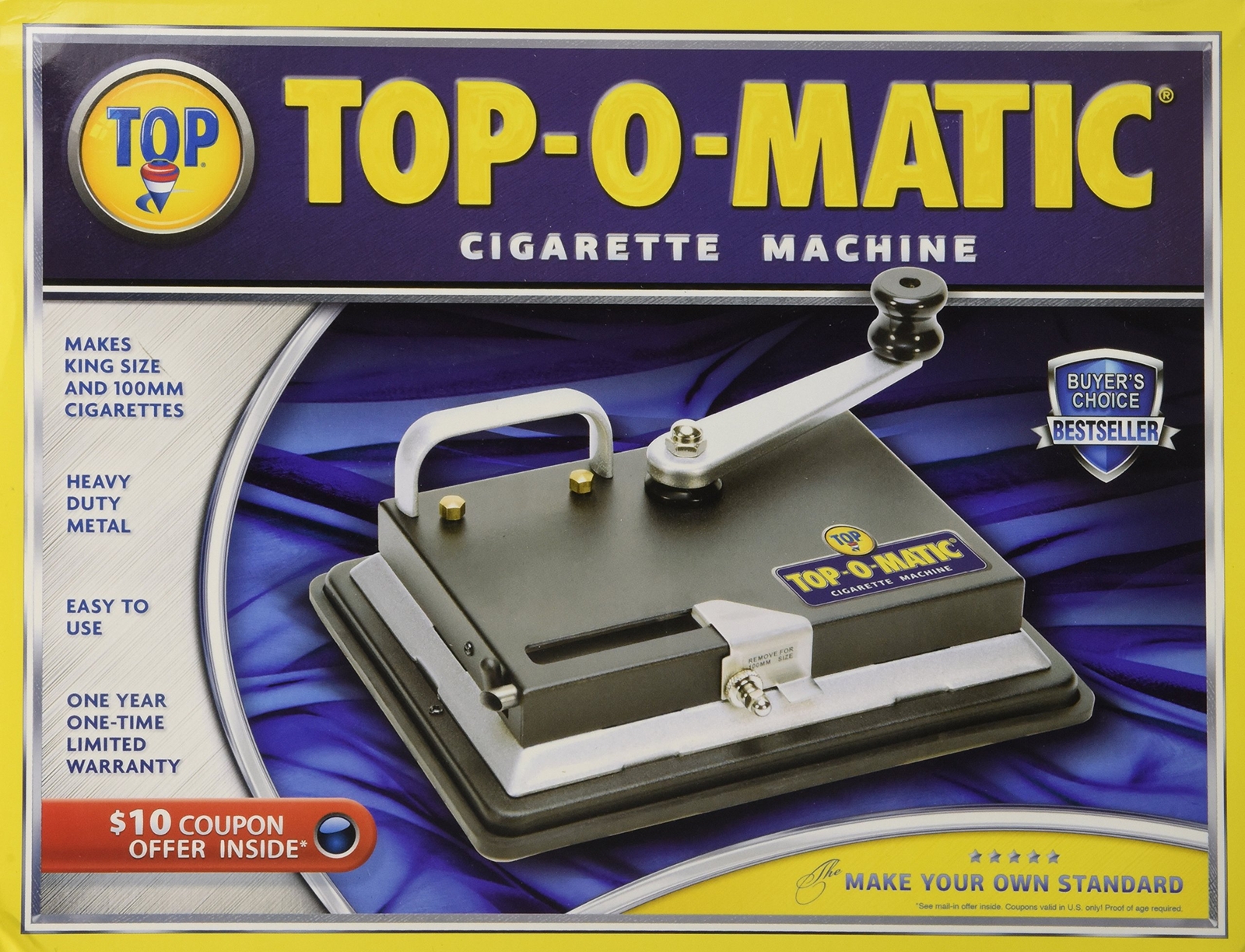 New Top-O-Matic Cigarette Rolling Machine