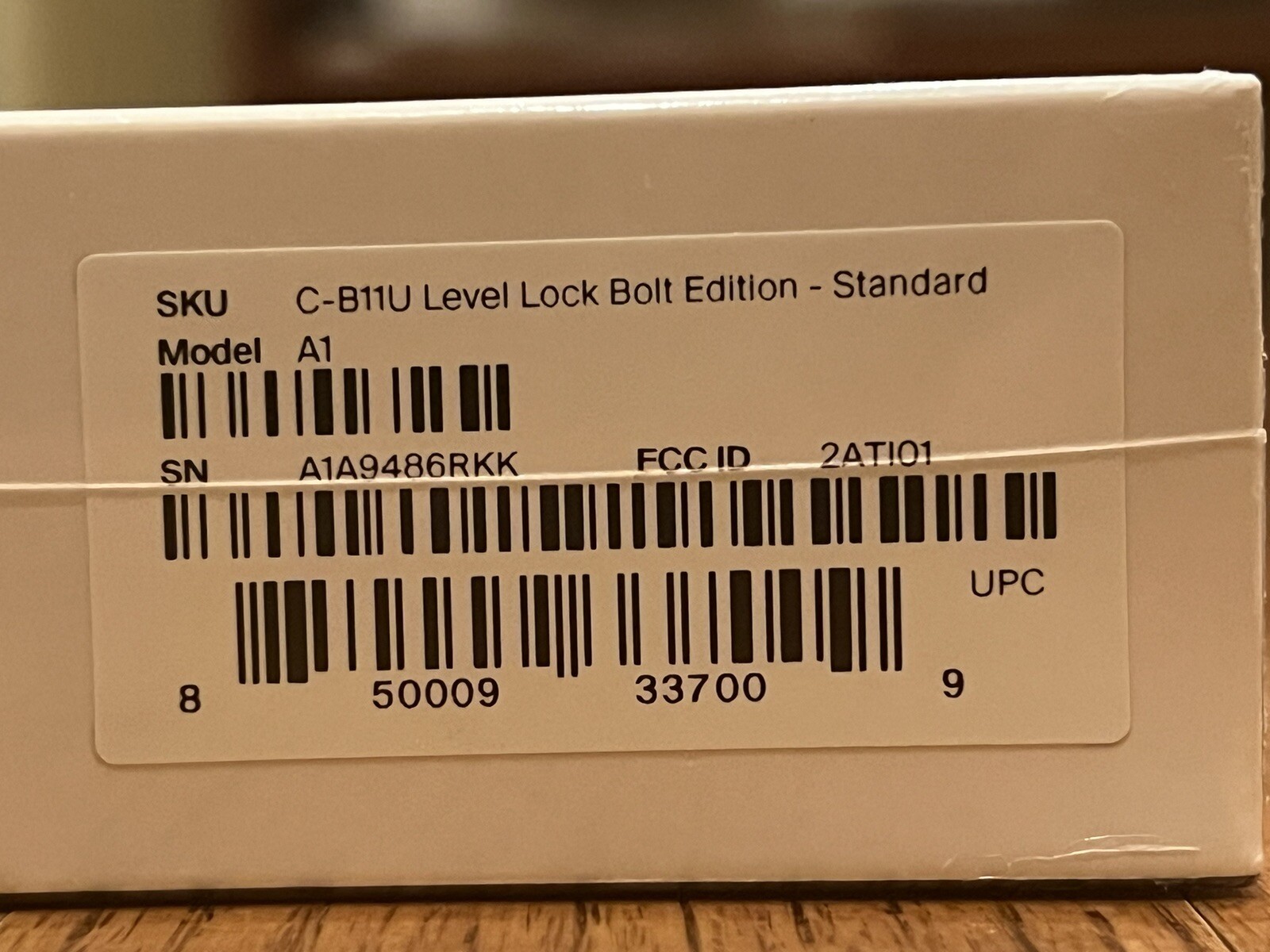 Sealed Box Level Bolt Keyless Entry Smart Lock (C-B11U)