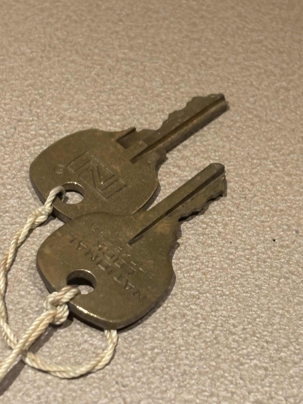 Vintage Heavy Duty SECURITY LOCK BOX w/two Keys