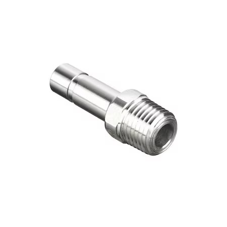 Legris 3621 04 10 Metric All Metal Push-To-Connect Fitting, Brass, Silver