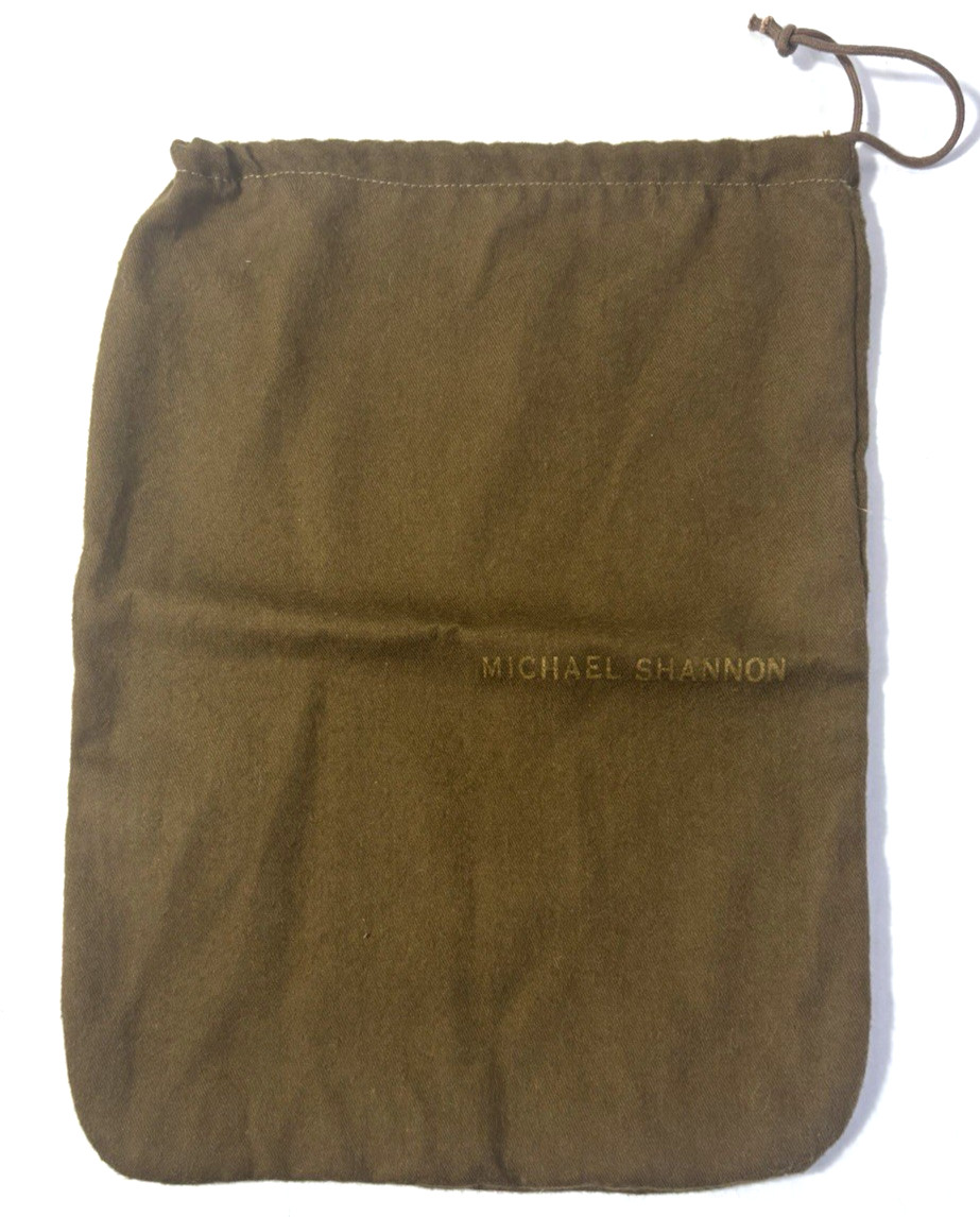 Michael Shannon Dust Bag Drawstring Storage Cover 12.5 x 9.5" Brown