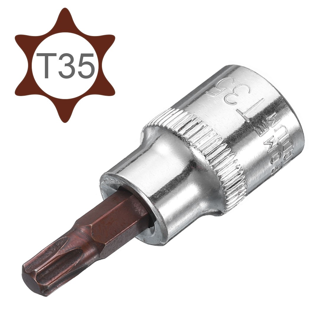 2Pack 3/8-Inch Drive T35 Torx Bit Socket S2 Steel