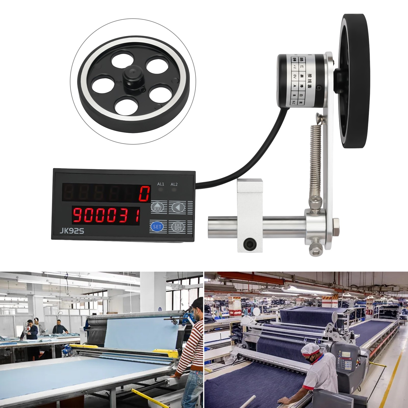 Digital Length Meter Rolling Wheel Length Measure Tool Meter Counter Electronic
