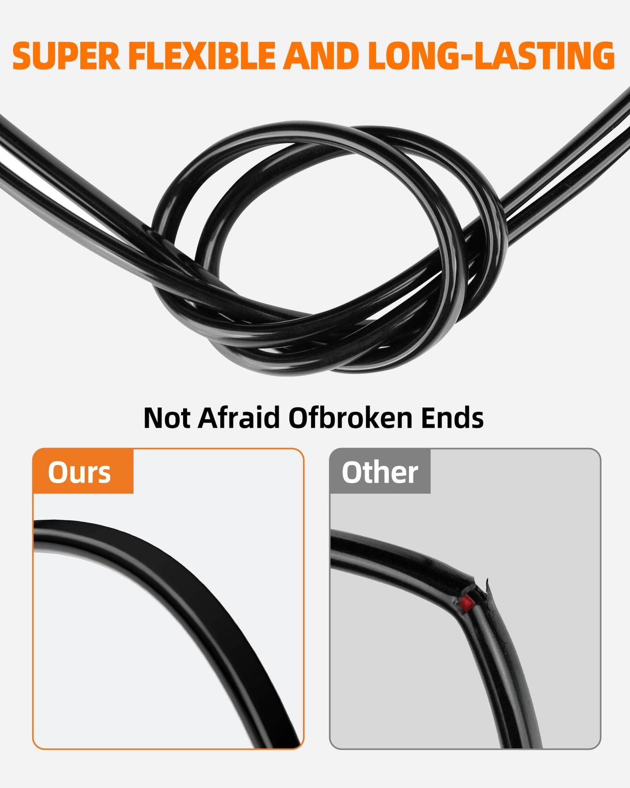 CONEPY 16 Gauge Wire, 16 AWG 2 Conductor Electrical 50FT, Black