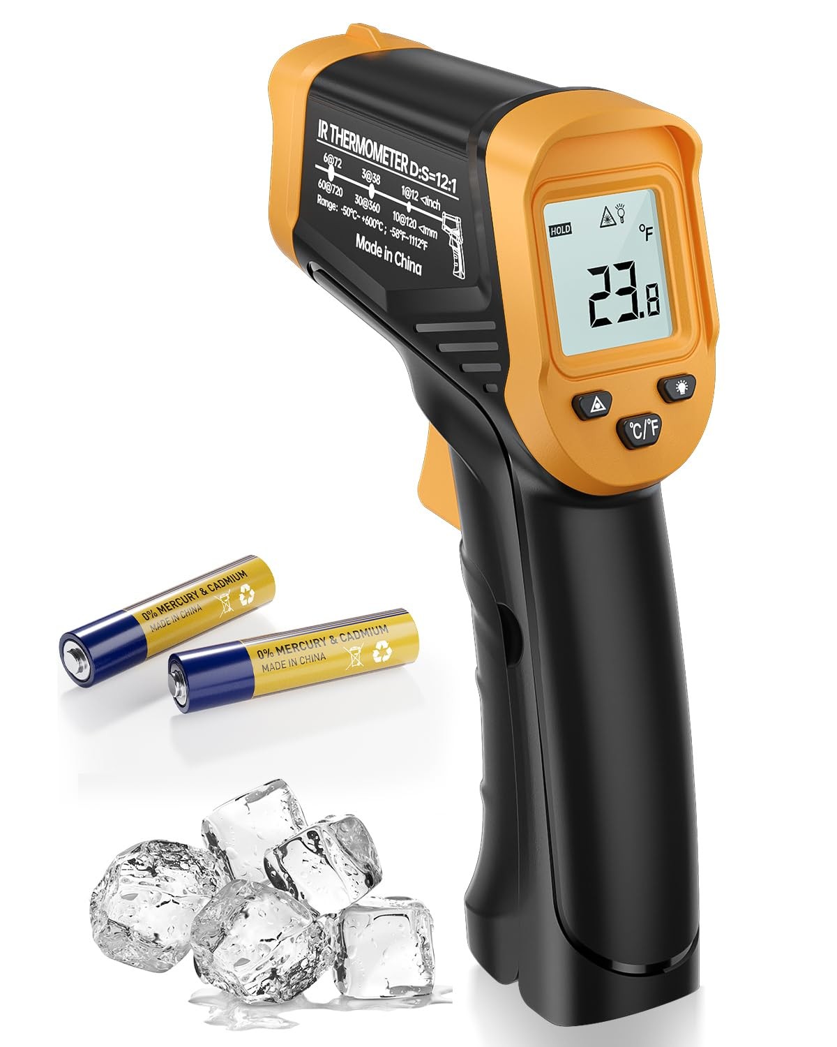 Infrared Thermometer Gun, -58°F to 1112°F Laser Thermometer Temperature Gun, ...
