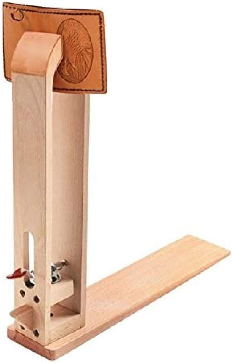 360° Rotation Wood Stitching Pony Leather Sewing Pony Horse Lacing Desktop for D