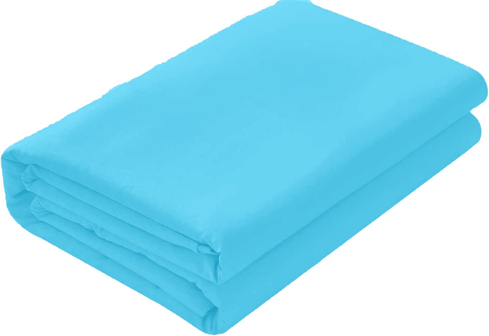 Organic Cotton Extra Deep Pocket Sheets 1200 Thread Count - Aqua Blue Solid