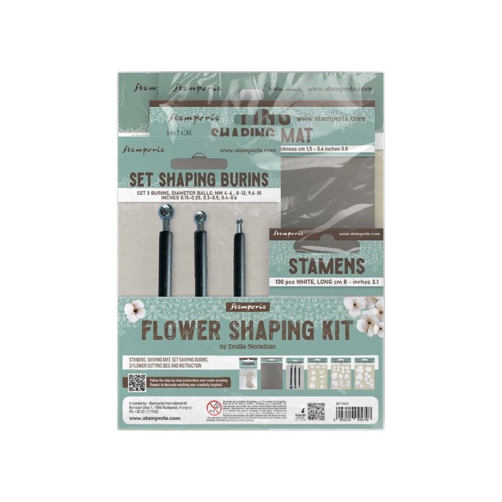 Stamperia - Flower Shaping Kit, SFTX01 by: Emilia Sieradzan