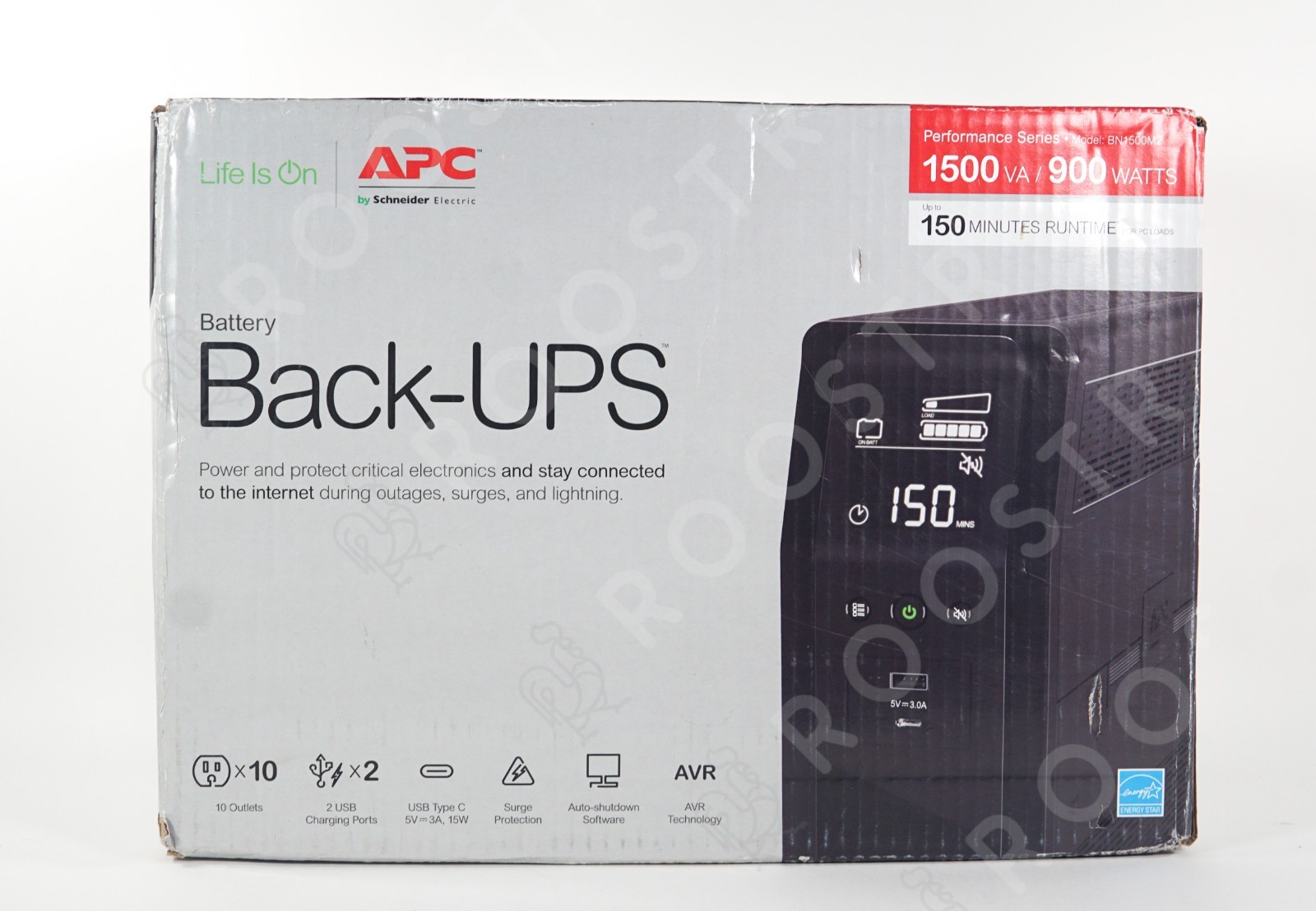 APC Back-UPS Pro 1500VA Tower 120V 10 NEMA 5-15R outlets LCD • BRAND NEW