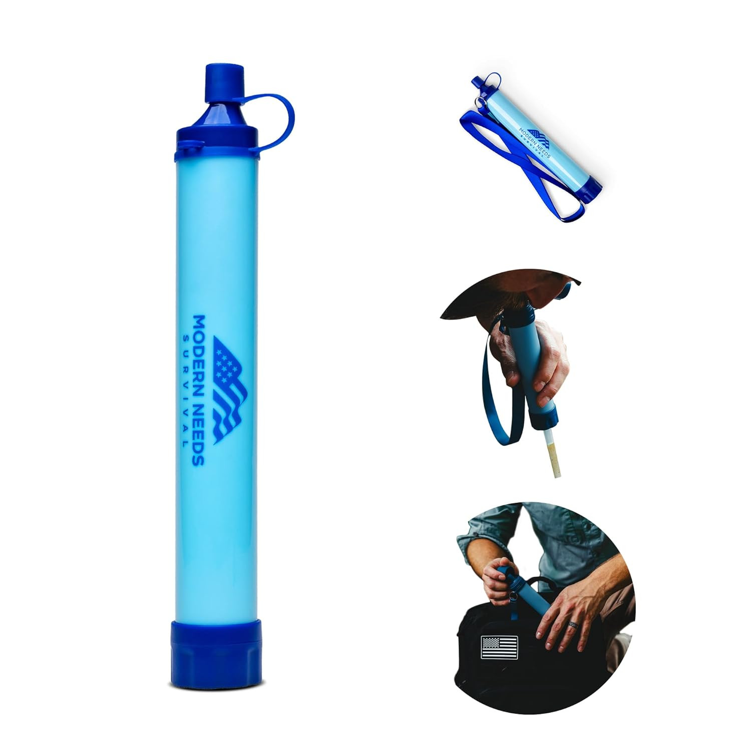 MODERN NEEDS Ready Filter Personal Water Filter Straw | Backpacking Water Filter
