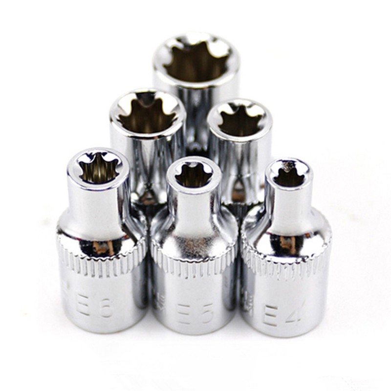 1/4 Inch Drive Sockets Wrenches Steel E4 E5 E6 E7 E8 E10 Supplies Equipment