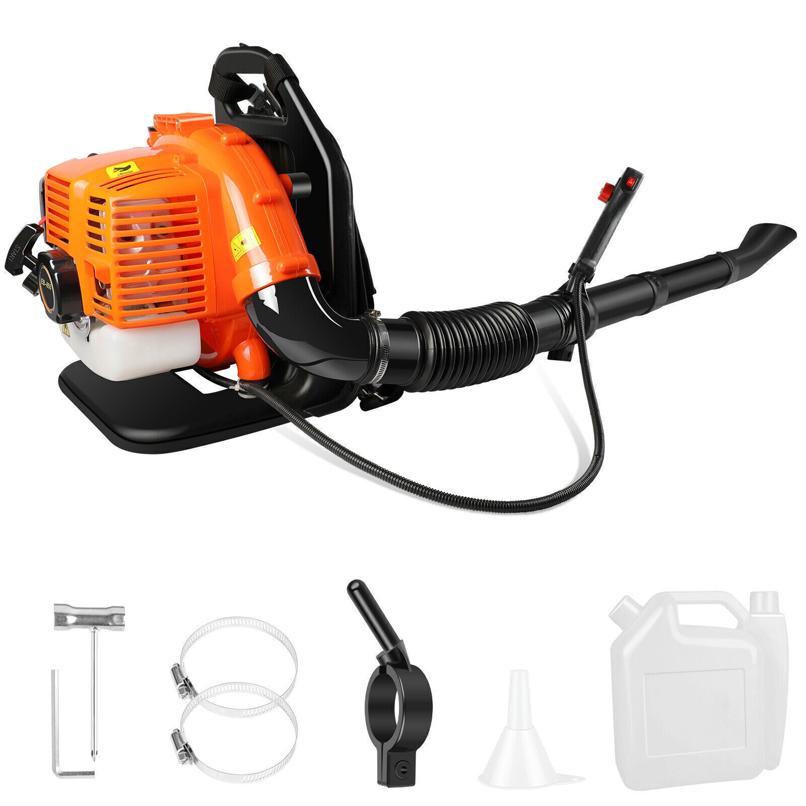 43CC 2-Stroke Gas Leaf Blower Backpack Gas Powered Snow Blower Cordless