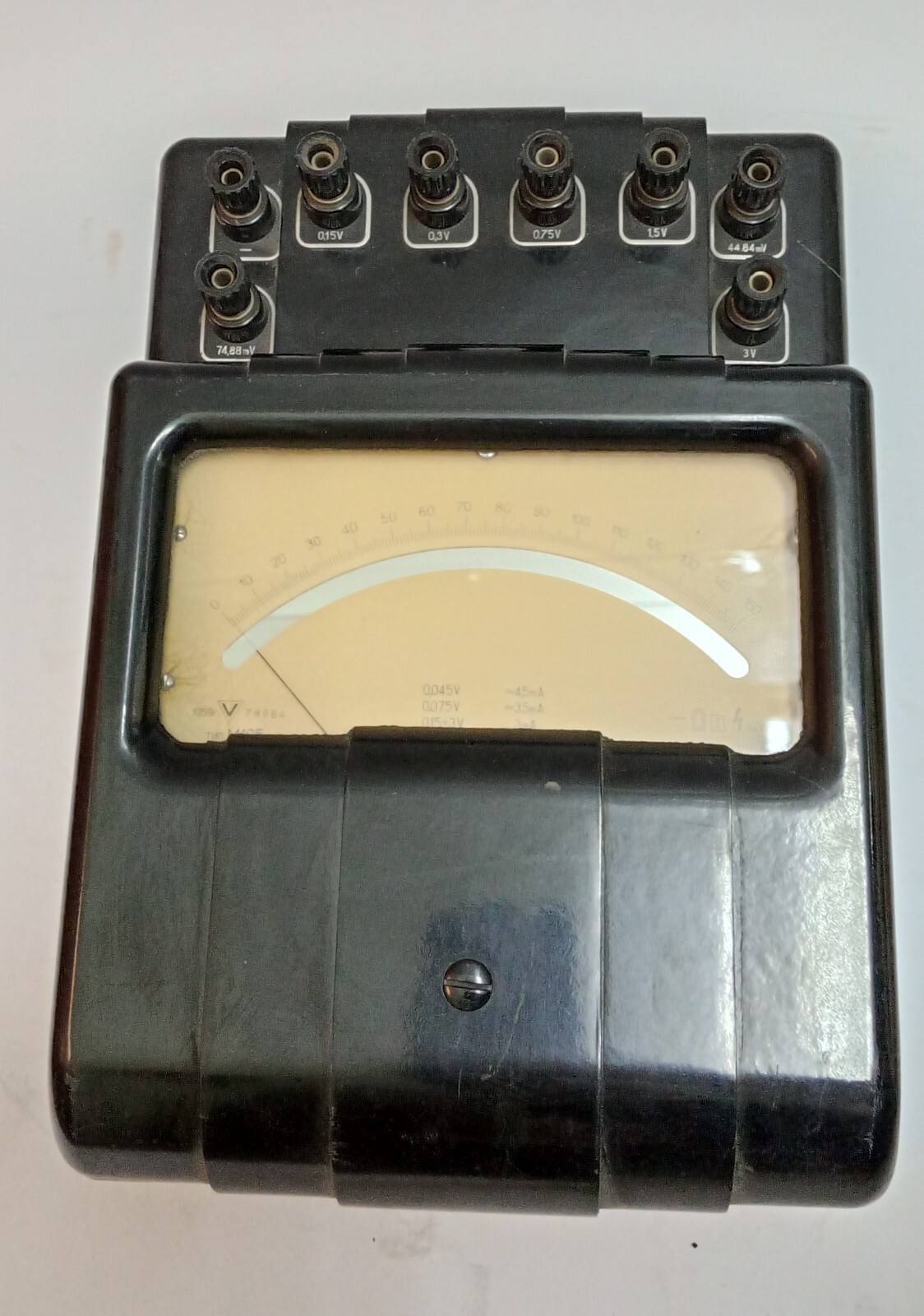 Vintage Soviet Voltmeter M105 (1959) | Bakelite Body | Tested | Rare USSR Lab