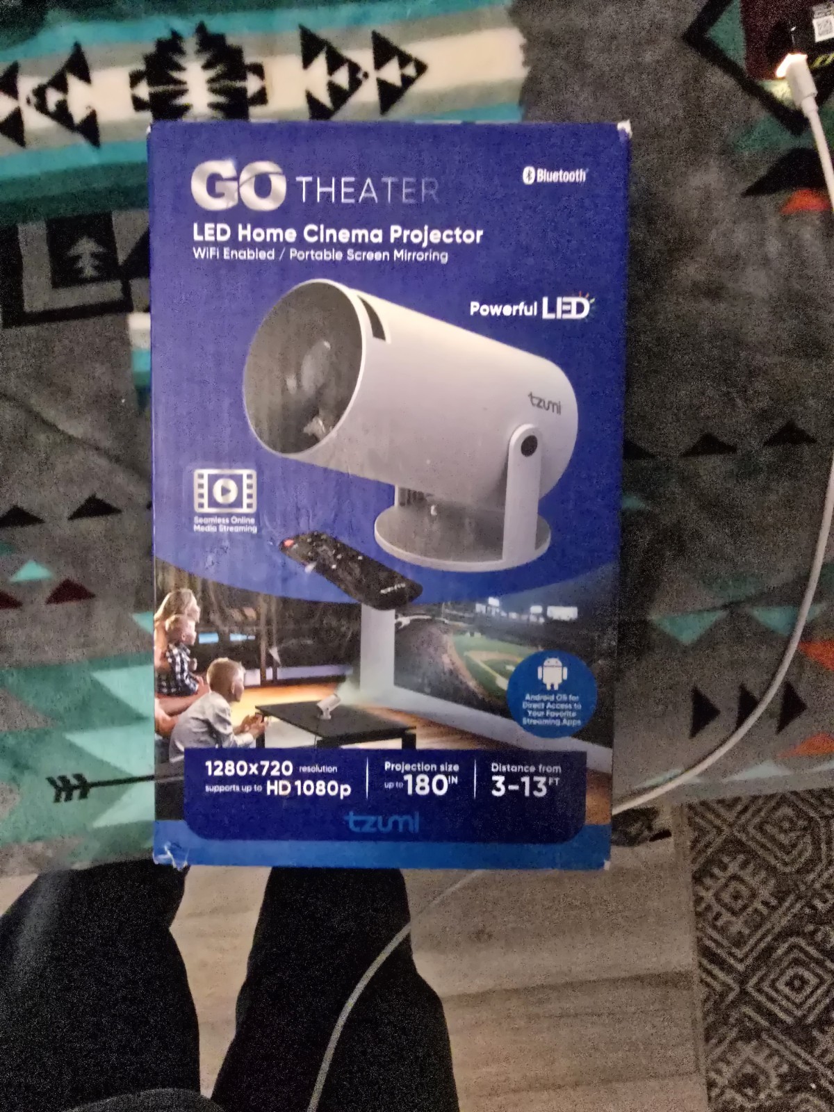 Tzumi Go Theater LCD Mini Projector 800x480