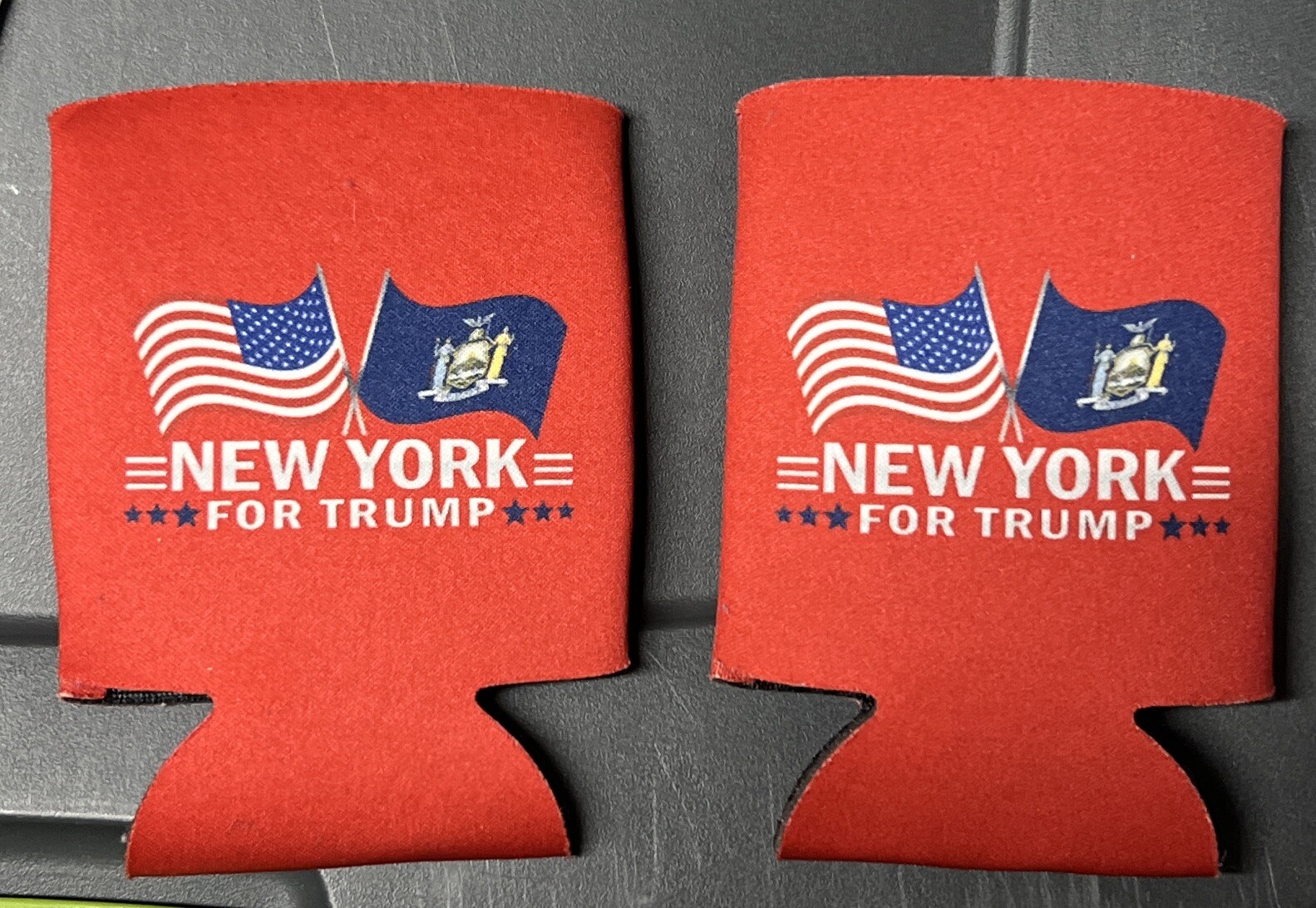 Lot Of 2 Brand New New York For Donald Trump Drink Koozies