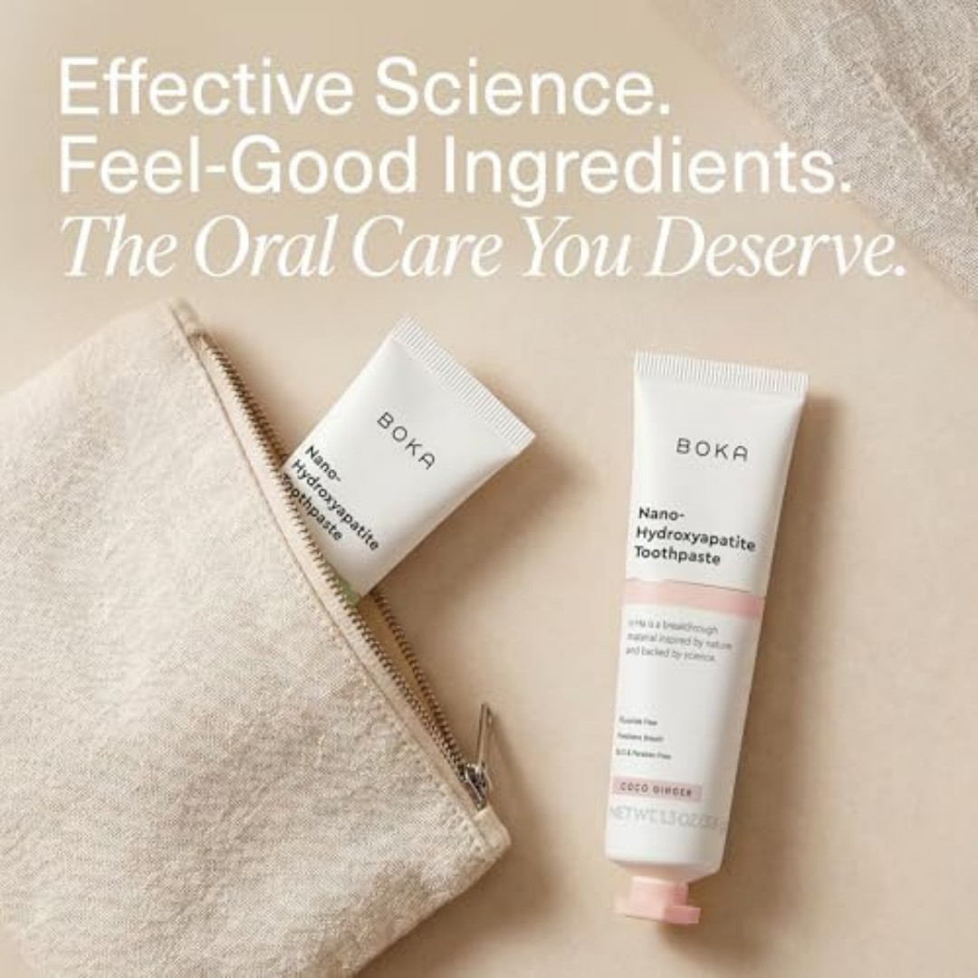 Boka Fluoride Free Toothpaste - Nano Hydroxyapatite, Remineralizing, Sensitive T