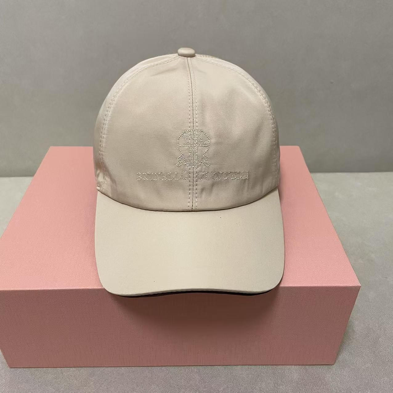 Brunello Cucinelli Men’s Logo Baseball Cap Sun Hat
