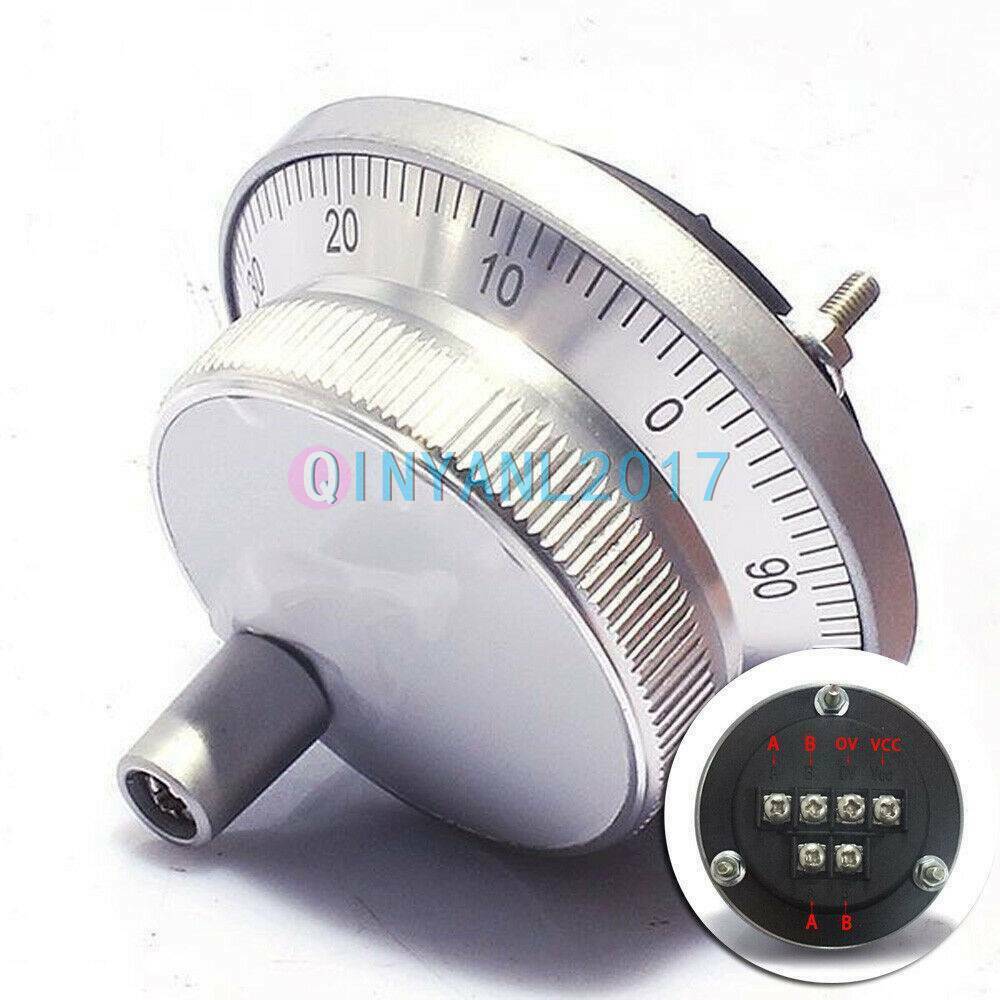 ONE CNC Manual Pulse Generator MPG 6 Terminal 5V 60mm for engraving handwheel