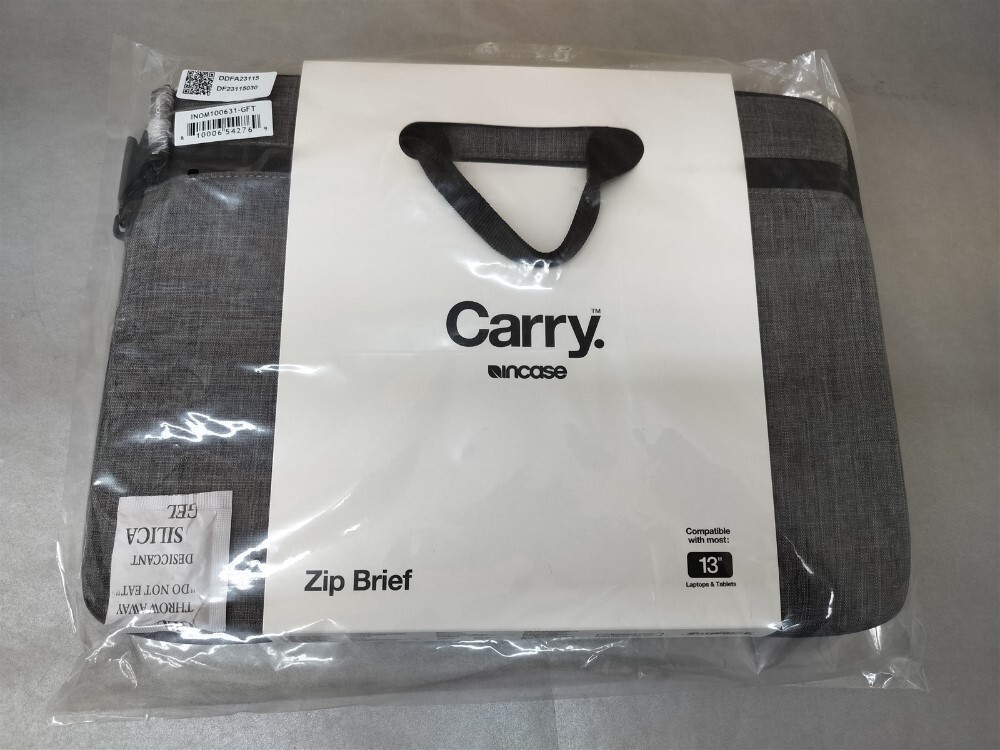 Incase Carry Zip Brief For Most 13" Laptops And Tablets Graphite Gray