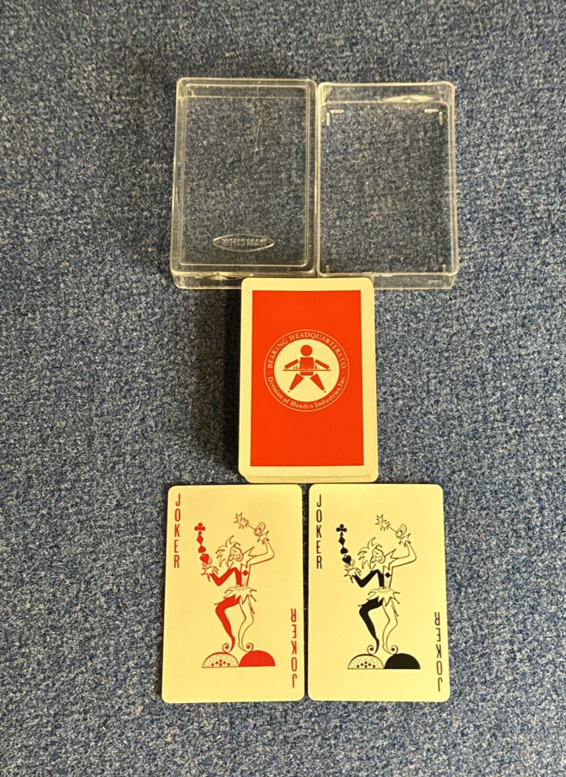 Whitman Playing Cards w/Case- Bearing Headquarters  52 x 2 Jokers