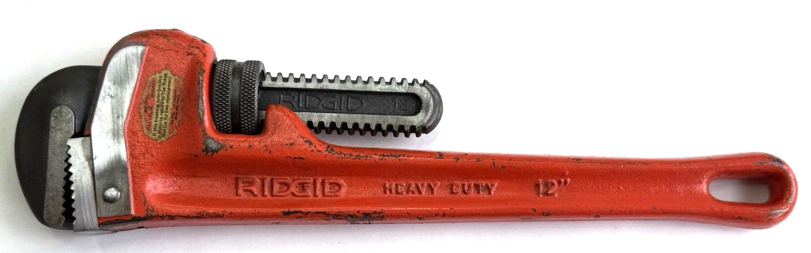12” Ridgid Pipe Monkey Wrench Adjustable Heavy Duty Ridge Co. Elyria O. USA