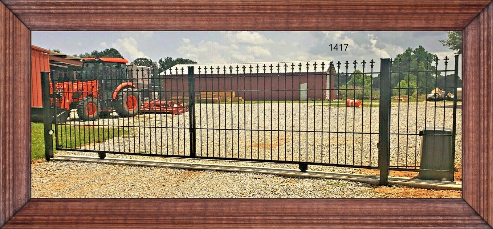 On Sale! #1417 20’ Driveway Slide Gate Iron Steel Metal Yard Gate Safety Home US