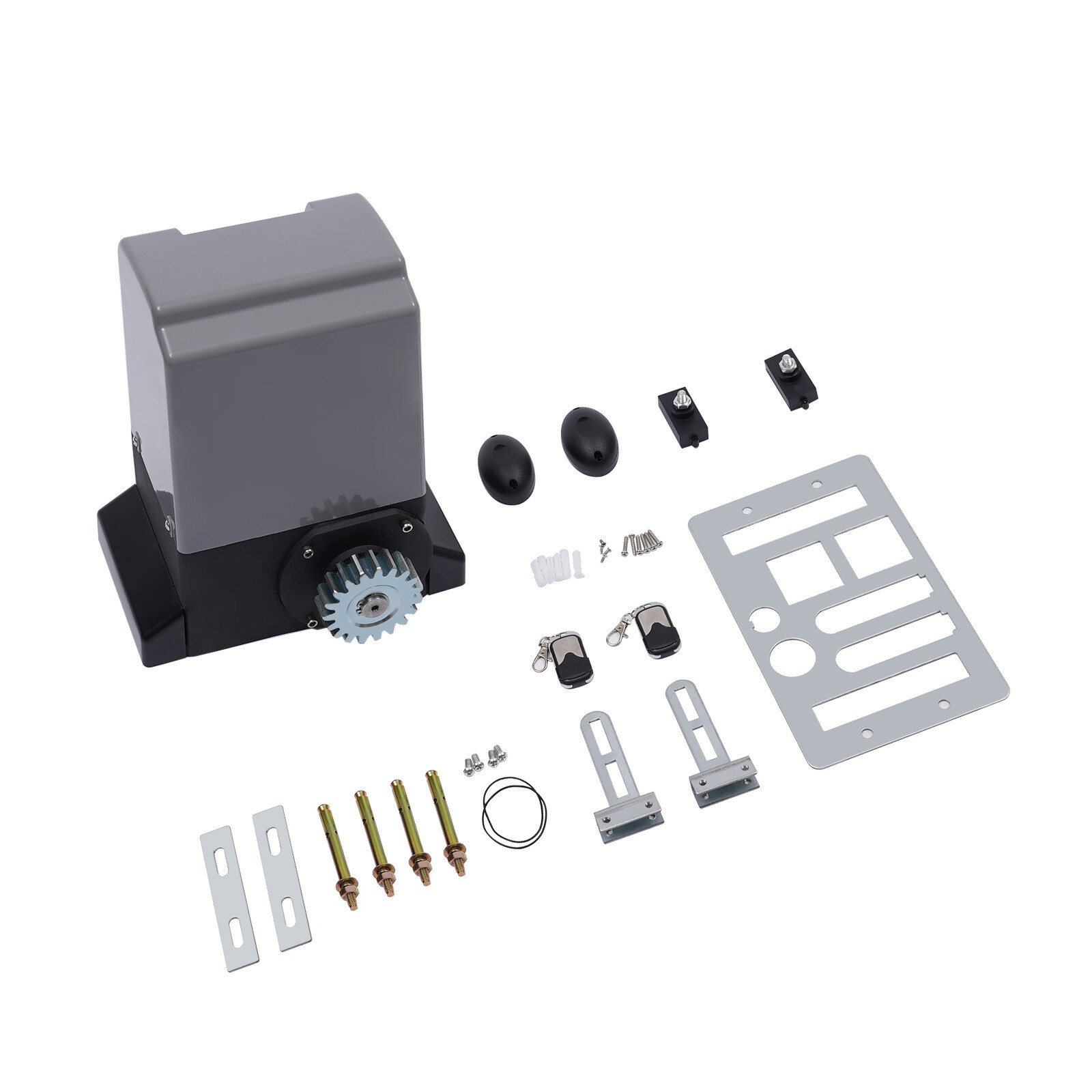 4400lbs Electric Sliding Gate Opener Garage Door AC Motor w/ 2 Remotes 6m Rack !