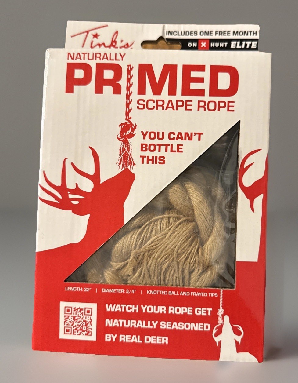 TINK'S Naturally Primed Scrape Rope 32" Deer Lure Hunting Attractant
