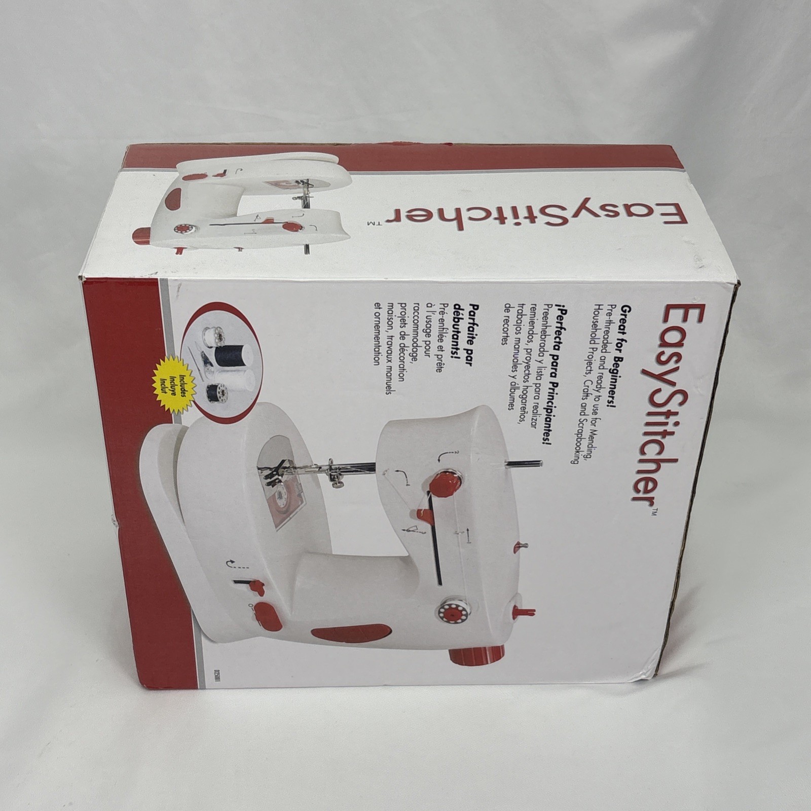 Easy Stitcher Table Top Sewing Machine Electric or batteries Bobbin winder NEW
