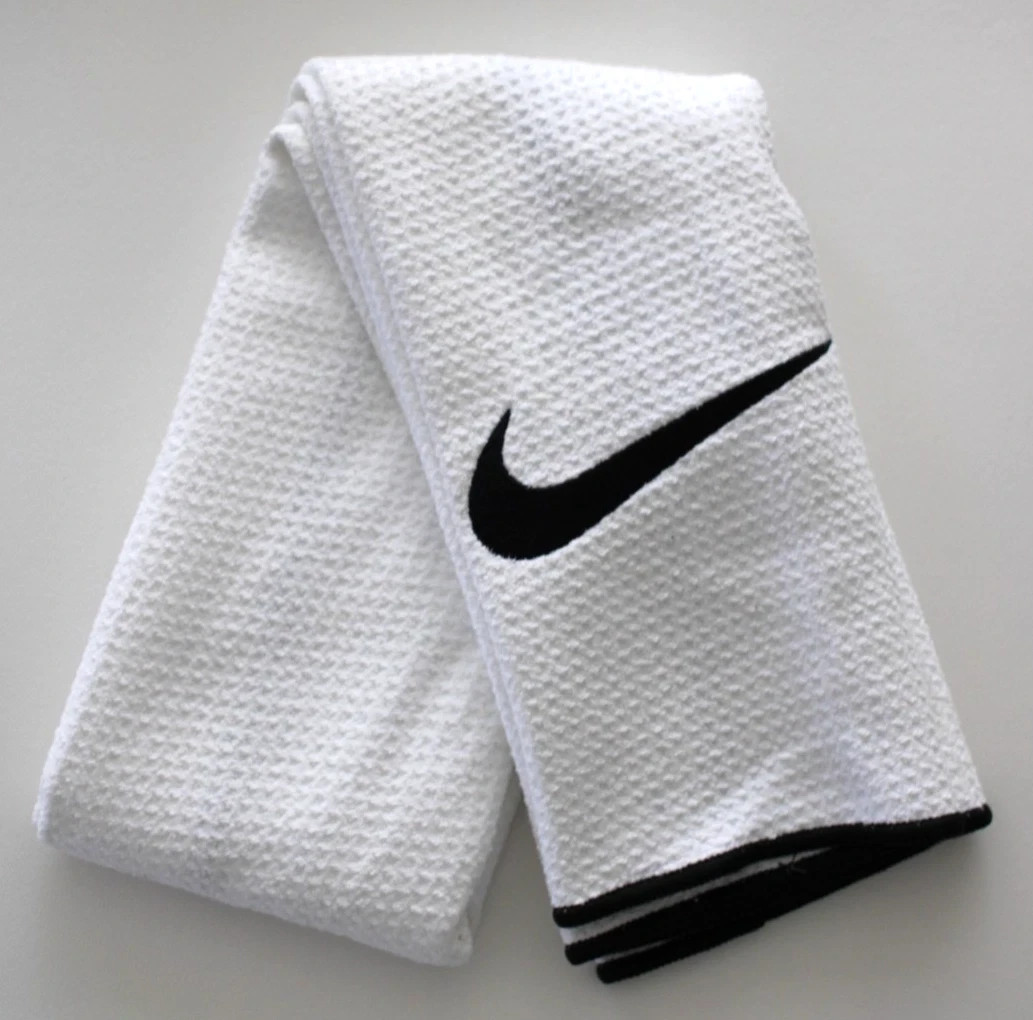 Nike Caddy Golf Towel 2.0 White/Black