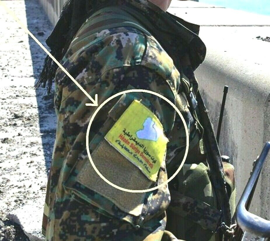 ANTI-ISIL Syrian Democratic Forces HÊZÊN SÛRIYA DEMOKRATÎK Flag SDF velkrō Flag