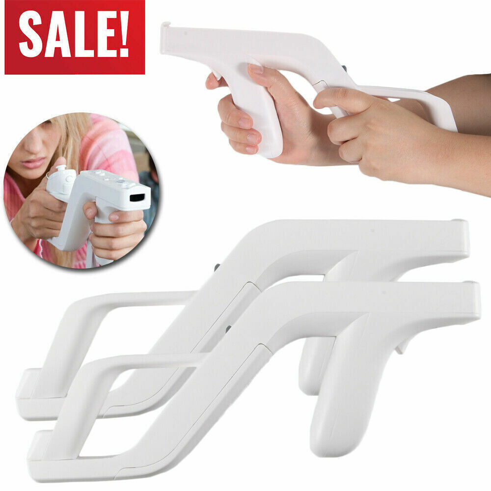 2x Zapper Gun for Nintendo Wii Wireless Blaster Remote Control Shooter