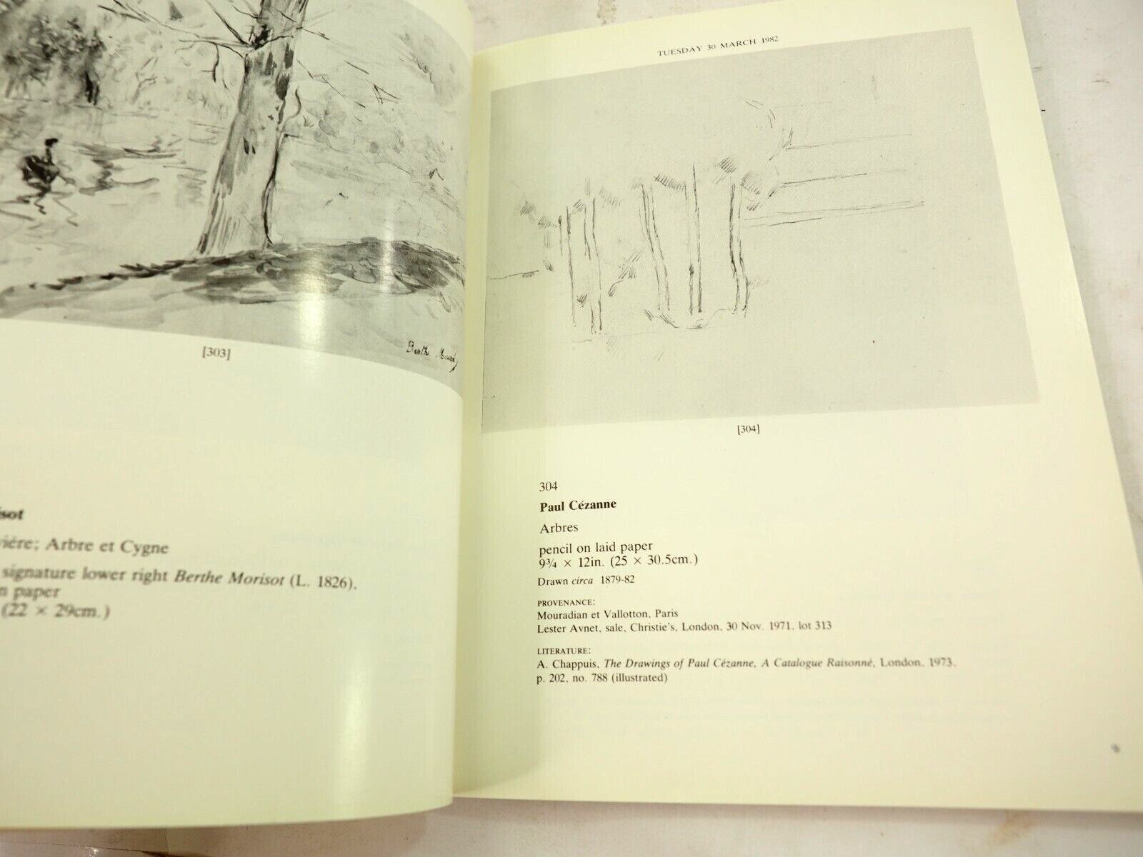 Christies Impressionest and Modern Auction Catalog March 1982 w Prices Paid