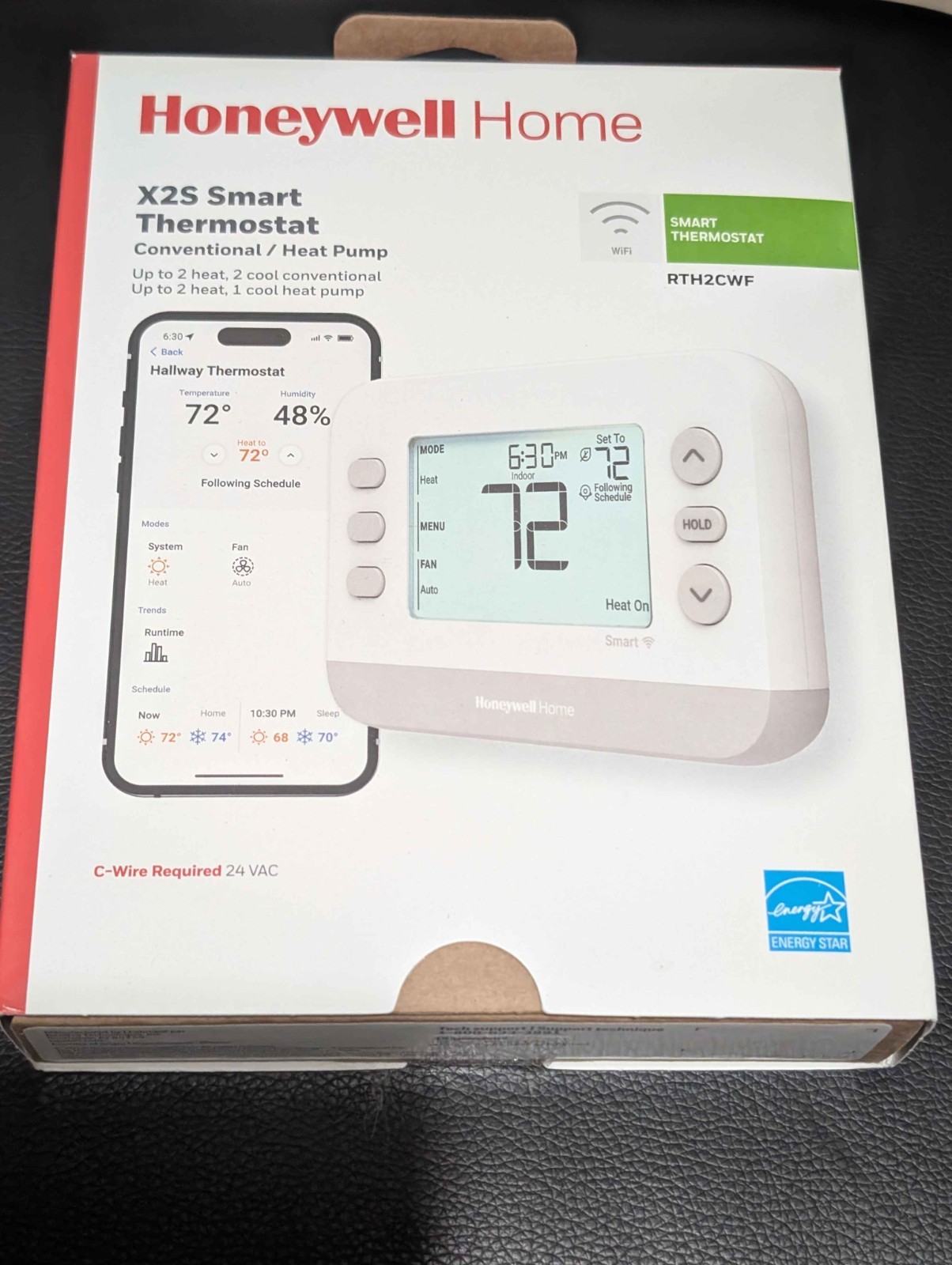 Honeywell Home X2S Smart Thermostat In Box RTH2CWF