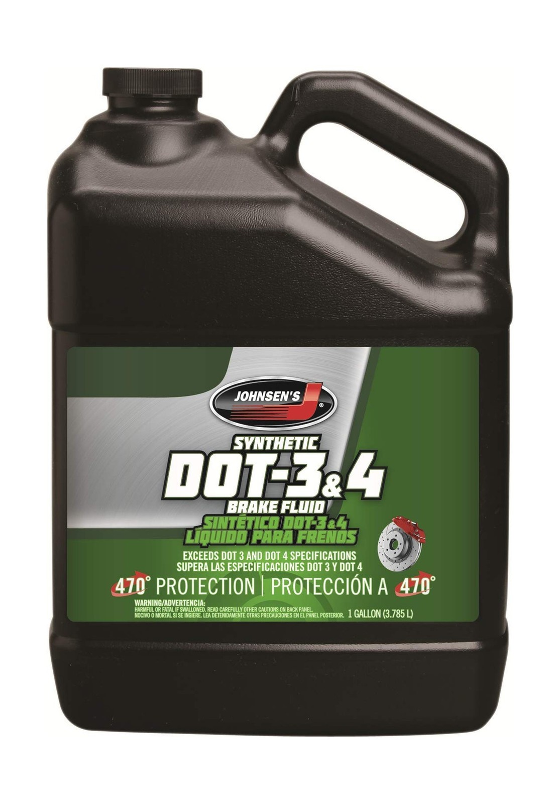 Johnsen's 5034 Premium Synthetic DOT-4 Brake Fluid - 1 Gallon